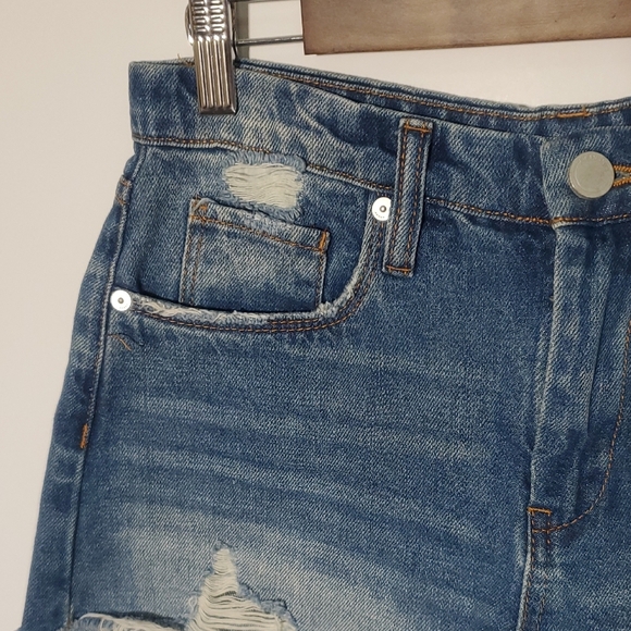 BlankNYC The Barrow Vintage High Rise Shorts Size 26 Distressed - Picture 2 of 9